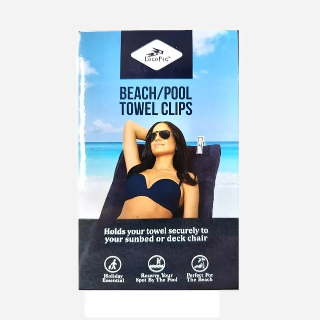 Logo Peg Beach Pool Towel Clips - Image 4