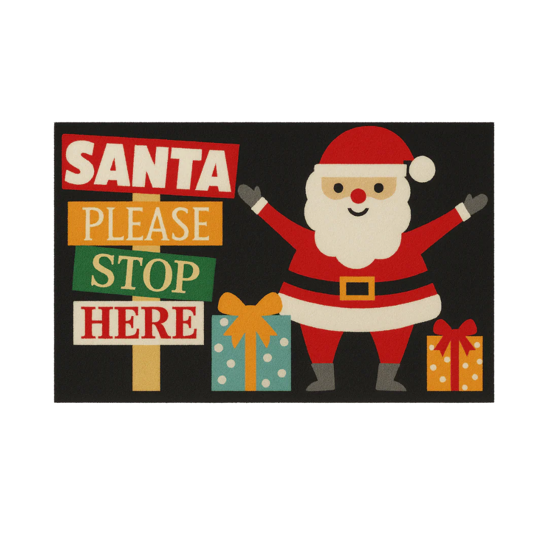 Christmas Theme Machine Washable Door Mat - Image 4